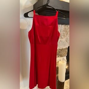 Red Spaghetti Strap Dress
